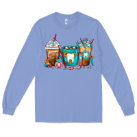 Colony Blue Dentist Coffee Cups Long Sleeve Tee - FaDigitalArtStudio