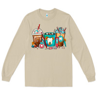 Mushroom Dentist Coffee Cups Long Sleeve Tee - FaDigitalArtStudio