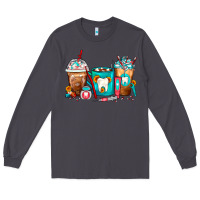 Smoke Dentist Coffee Cups Long Sleeve Tee - FaDigitalArtStudio