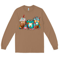 Toasted Coconut Dentist Coffee Cups Long Sleeve Tee - FaDigitalArtStudio