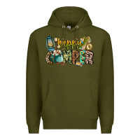 Army Green happy camper Premium Hoodie - CowhideDigitalArt