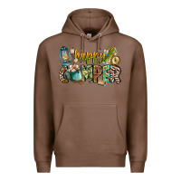 Chestnut happy camper Premium Hoodie - CowhideDigitalArt