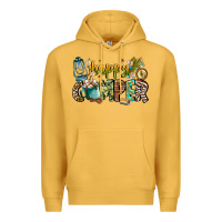 Mustard happy camper Premium Hoodie - CowhideDigitalArt
