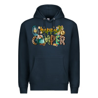 Navy happy camper Premium Hoodie - CowhideDigitalArt