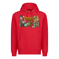 Red happy camper Premium Hoodie - CowhideDigitalArt
