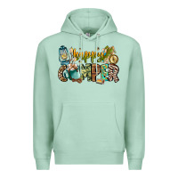 Seafoam happy camper Premium Hoodie - CowhideDigitalArt