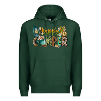 Sports Green happy camper Premium Hoodie - CowhideDigitalArt
