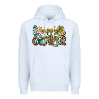 White happy camper Premium Hoodie - CowhideDigitalArt