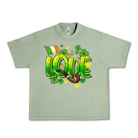 Oil Green Love St. Patrick's Day Urban Heavy Tee - HowdyJamesFarm