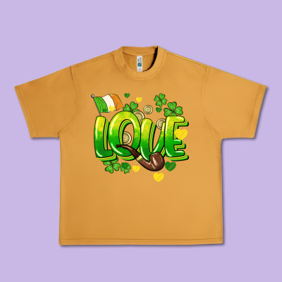 Love St. Patrick's Day Urban Heavy Tee Designed By Howdyjamesfarm
