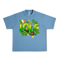 Pebble Blue Love St. Patrick's Day Urban Heavy Tee - HowdyJamesFarm