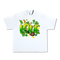 White Love St. Patrick's Day Urban Heavy Tee - HowdyJamesFarm