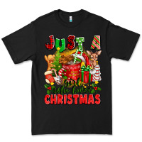 Black just a girl who loves christmas Premium Tee - texasbilliewilder