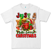 White just a girl who loves christmas Premium Tee - texasbilliewilder