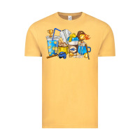 Vintage Mustard Softball coffee cups Vintage Tee - HowdyJamesFarm