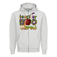Dove Grey teacher boo crew Zipper Hoodie - BarkalooDesign