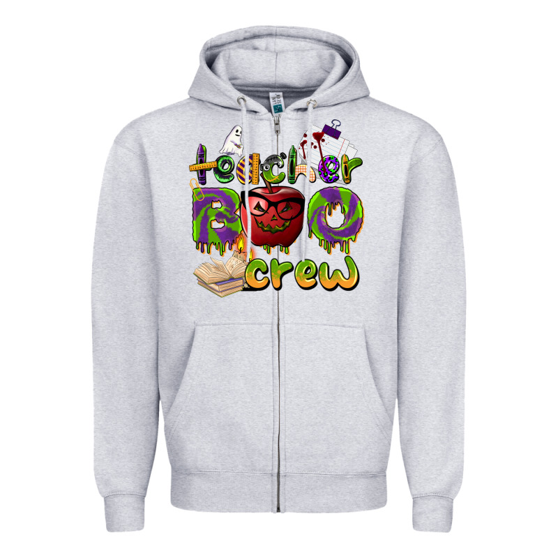 Teacher Boo Crew Zipper Hoodie by BarkalooDesign | Teevron