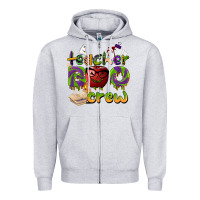 Heather Grey teacher boo crew Zipper Hoodie - BarkalooDesign