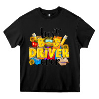 Black best bus driver ever Heavy Core Tee - NancyCooperArtShop