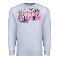 Heather Grey pink halloween Premium Sweatshirt - AdoDesignShop