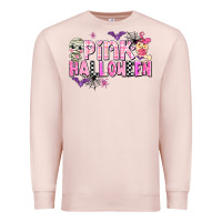 Pale Pink pink halloween Premium Sweatshirt - AdoDesignShop