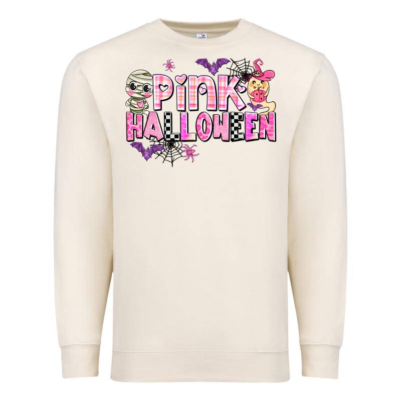 Pink Halloween Premium Sweatshirt by AdoDesignShop | Teevron