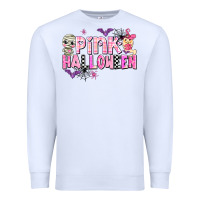 White pink halloween Premium Sweatshirt - AdoDesignShop