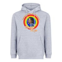 Heather Grey Things There's Something Stranger Heavyweight Hoodie - maiPhamDesign