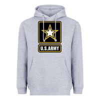 Heather Grey Army strong Classic Heavyweight Hoodie - maiPhamDesign