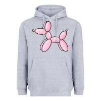 Heather Grey balloon dog pink Heavyweight Hoodie - maiPhamDesign
