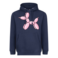 Navy balloon dog pink Heavyweight Hoodie - maiPhamDesign