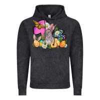 Vintage Black Easter rabbits and cross Vintage Hoodie - OliviaCreatesArt