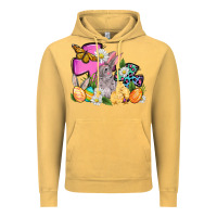 Vintage Mustard Easter rabbits and cross Vintage Hoodie - OliviaCreatesArt