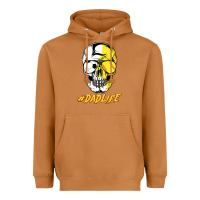 Meerkat Dad life Sugar Skull for Soccer Softball Halloween Costume Heavyweight Hoodie - maiPhamDesign