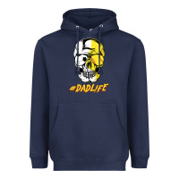 Navy Dad life Sugar Skull for Soccer Softball Halloween Costume Heavyweight Hoodie - maiPhamDesign