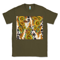 Army Green sunflowers with patterns Classic Tee - TumblerDesignByShophia