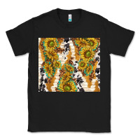 Black sunflowers with patterns Classic Tee - TumblerDesignByShophia