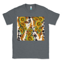 Charcoal Heather sunflowers with patterns Classic Tee - TumblerDesignByShophia