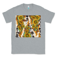 Heather Grey sunflowers with patterns Classic Tee - TumblerDesignByShophia