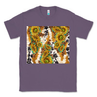 Lavender sunflowers with patterns Classic Tee - TumblerDesignByShophia