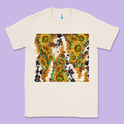 Sunflowers With Patterns Classic Tee Designed By Tumblerdesignbyshophia