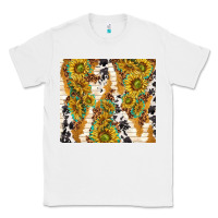 White sunflowers with patterns Classic Tee - TumblerDesignByShophia