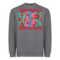 Storm teacher with  flower glitter and serape leopard Heavyweight Sweatshirt - Artiststas