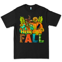 Black Hello Fall Premium Tee - NancyCooperArtShop