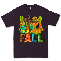 Plum Hello Fall Premium Tee - NancyCooperArtShop