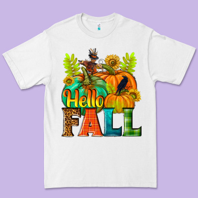 Hello Fall Premium Tee Designed By Nancycooperartshop