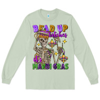 Matcha Bead up bitches it's Mardi Gras skeleton Long Sleeve Tee - FaDigitalArtStudio