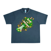 Midnight Navy Bad and boozy Urban Heavy Tee - CowGirlArtShop