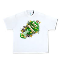 White Bad and boozy Urban Heavy Tee - CowGirlArtShop
