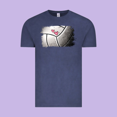 Volleyball Brushstroke Vintage Tee Designed By Jasminsmagicworld